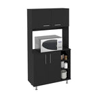 Meuble de rangement de cuisine avec deux portes et trois étagères
