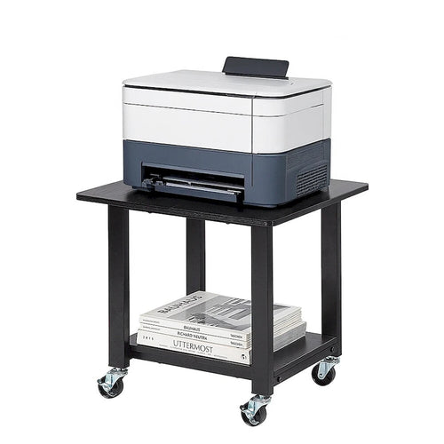Industrial Mobile Printer Cart Holder with Lockable Wheels