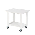 Support d'imprimante à deux niveaux sous le bureau avec étagère de rangement
