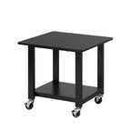 Support d'imprimante à deux niveaux sous le bureau avec étagère de rangement