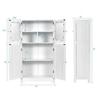 Meuble de rangement de salle de bain avec portes en verre trempé