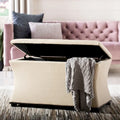 Banc de rangement en lin - 36 po L x 19 po P x 21 po H