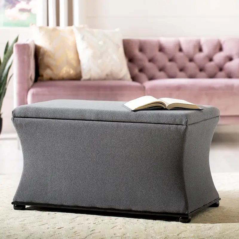 Banc de rangement en lin - 36 po L x 19 po P x 21 po H