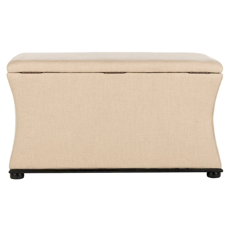 Banc de rangement en lin - 36 po L x 19 po P x 21 po H