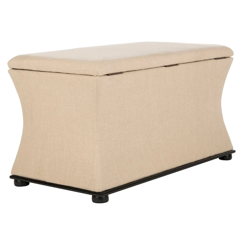Banc de rangement en lin - 36 po L x 19 po P x 21 po H