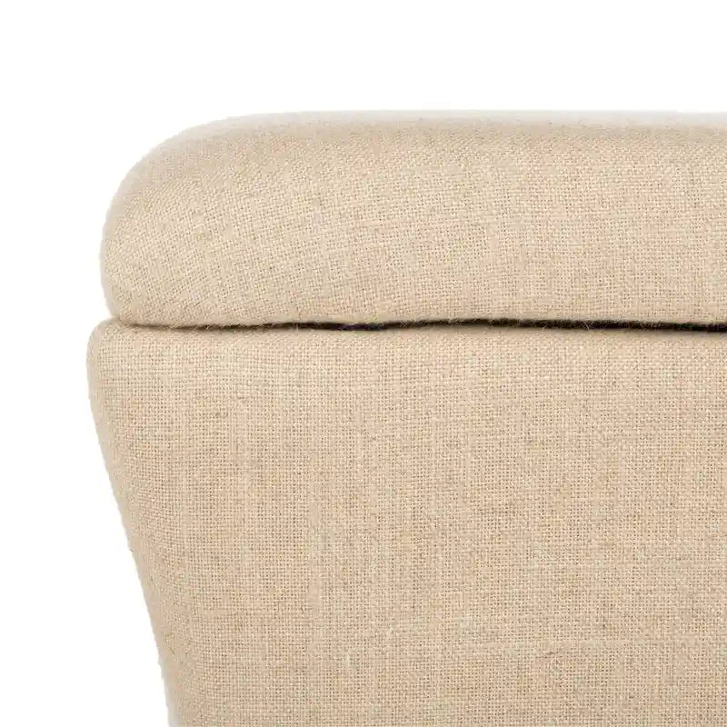 Banc de rangement en lin - 36 po L x 19 po P x 21 po H