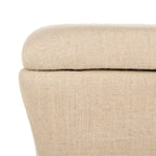Banc de rangement en lin - 36 po L x 19 po P x 21 po H