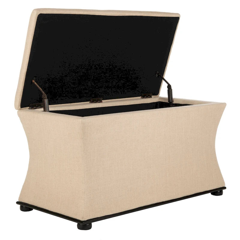 Banc de rangement en lin - 36 po L x 19 po P x 21 po H