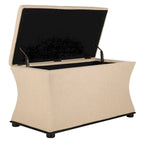 Banc de rangement en lin - 36 po L x 19 po P x 21 po H