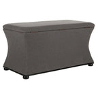 Banc de rangement en lin - 36 po L x 19 po P x 21 po H