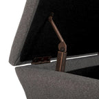 Banc de rangement en lin - 36 po L x 19 po P x 21 po H
