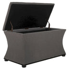Banc de rangement en lin - 36 po L x 19 po P x 21 po H