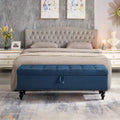 Banc de rangement avec couvercle capitonné, 150 cm