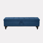 Banc de rangement avec couvercle capitonné, 150 cm