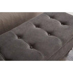 Banc de rangement avec couvercle capitonné, 150 cm
