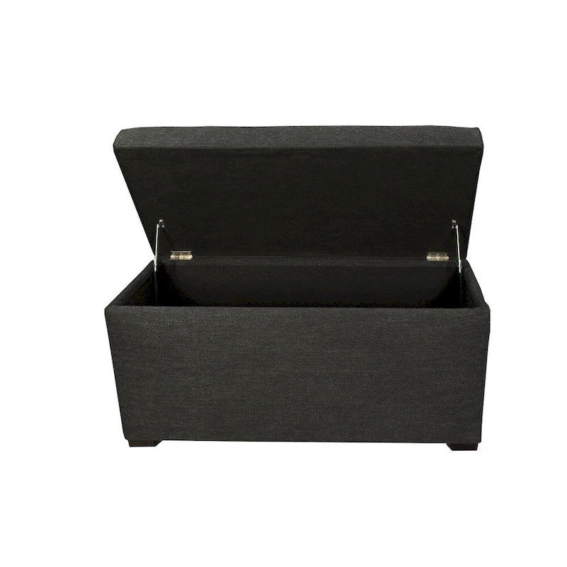 Banc de rangement capitonné à 8 boutons
