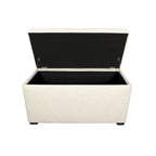 Banc de rangement capitonné à 8 boutons