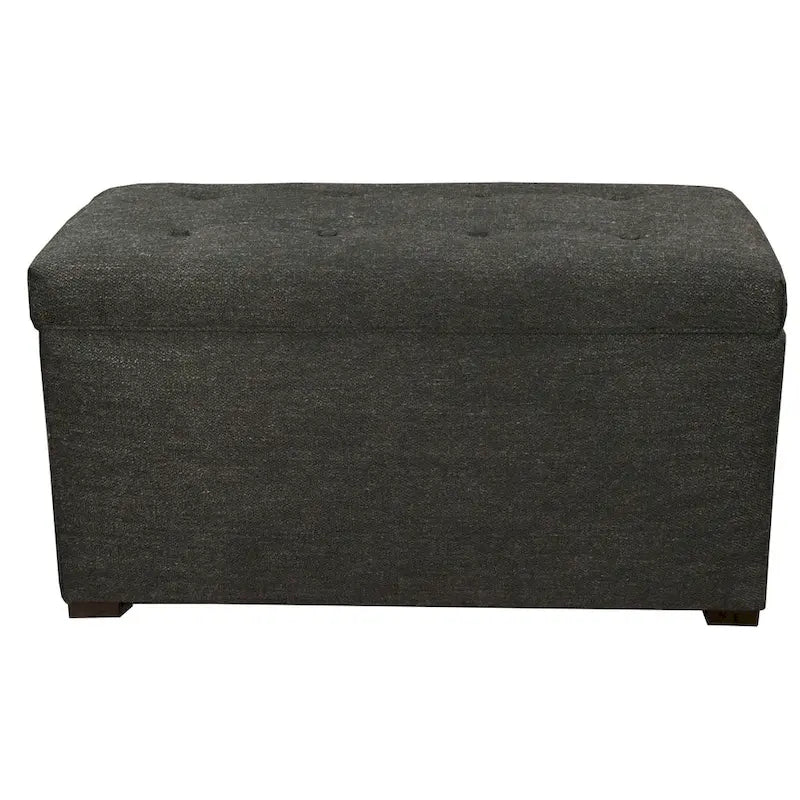 Banc de rangement capitonné à 8 boutons