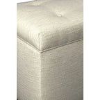 Banc de rangement capitonné à 8 boutons