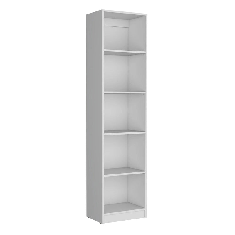 Ensemble de 2 bibliothèques – Grande à 5 étagères et Étroite à 4 étagères