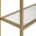 Étagère de rangement sur toilettes avec tablettes en verre trempé