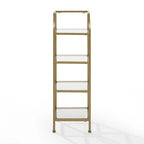 Étagère à Structure en Acier et Tablettes en Verre - 12,5 larg. x 12,5 prof. x 40 haut.