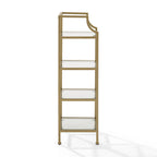 Étagère à Structure en Acier et Tablettes en Verre - 12,5 larg. x 12,5 prof. x 40 haut.