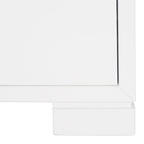 Coffre de rangement laqué blanc et or – 61 cm (L) x 46 cm (P) x 66 cm (H)