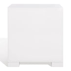 Coffre de rangement laqué blanc et or – 61 cm (L) x 46 cm (P) x 66 cm (H)