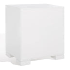 Coffre de rangement laqué blanc et or – 61 cm (L) x 46 cm (P) x 66 cm (H)