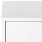 Coffre de rangement laqué blanc et or – 61 cm (L) x 46 cm (P) x 66 cm (H)