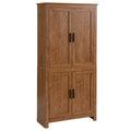 Armoire de rangement de cuisine à 4 portes de 162 cm avec 3 étagères réglables