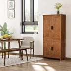 Armoire de rangement de cuisine à 4 portes de 162 cm avec 3 étagères réglables