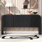 Meuble de rangement en bois à 4 portes pour salon/entrée/couloir