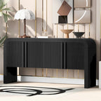Meuble de rangement en bois à 4 portes pour salon/entrée/couloir