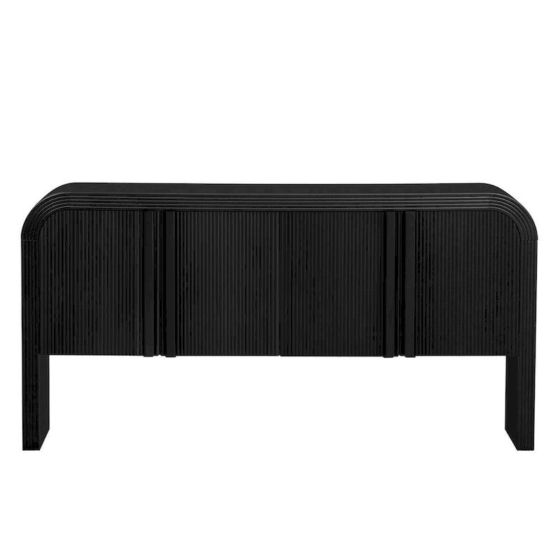 Meuble de rangement en bois à 4 portes pour salon/entrée/couloir