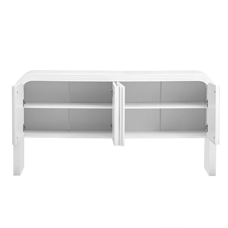 Meuble de rangement en bois à 4 portes pour salon/entrée/couloir