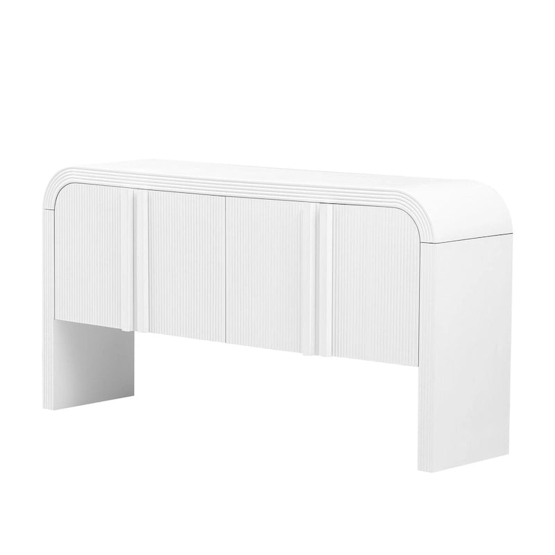 Meuble de rangement en bois à 4 portes pour salon/entrée/couloir