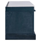 Banc de rangement avec 2 tiroirs, 2 placards et un coussin amovible