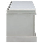 Banc de rangement avec 2 tiroirs, 2 placards et un coussin amovible
