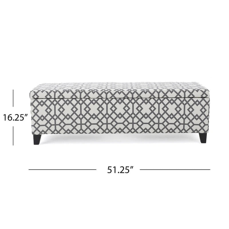 Banc Ottoman de Rangement Rembourré