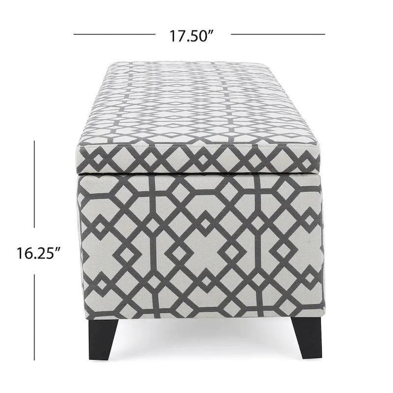 Banc Ottoman de Rangement Rembourré