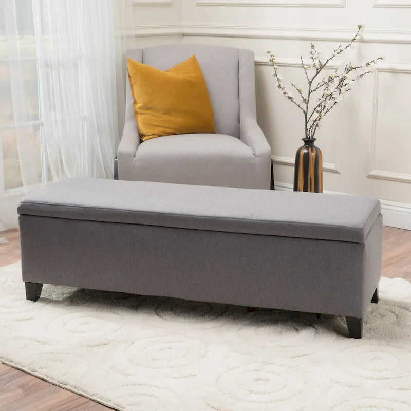 Banc Ottoman de Rangement Rembourré