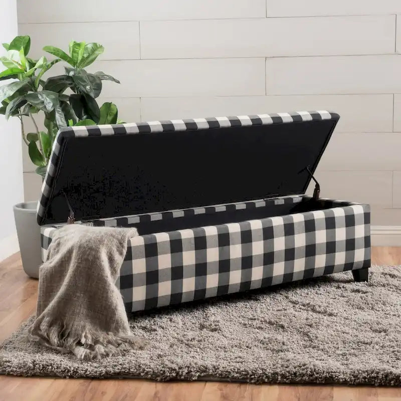 Banc Ottoman de Rangement Rembourré