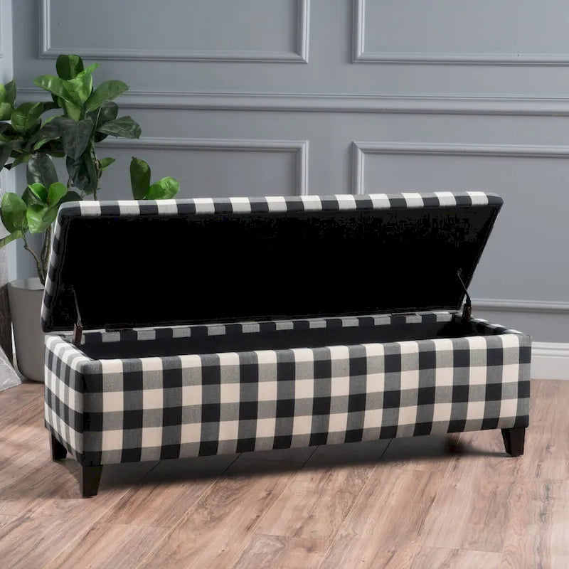 Banc Ottoman de Rangement Rembourré