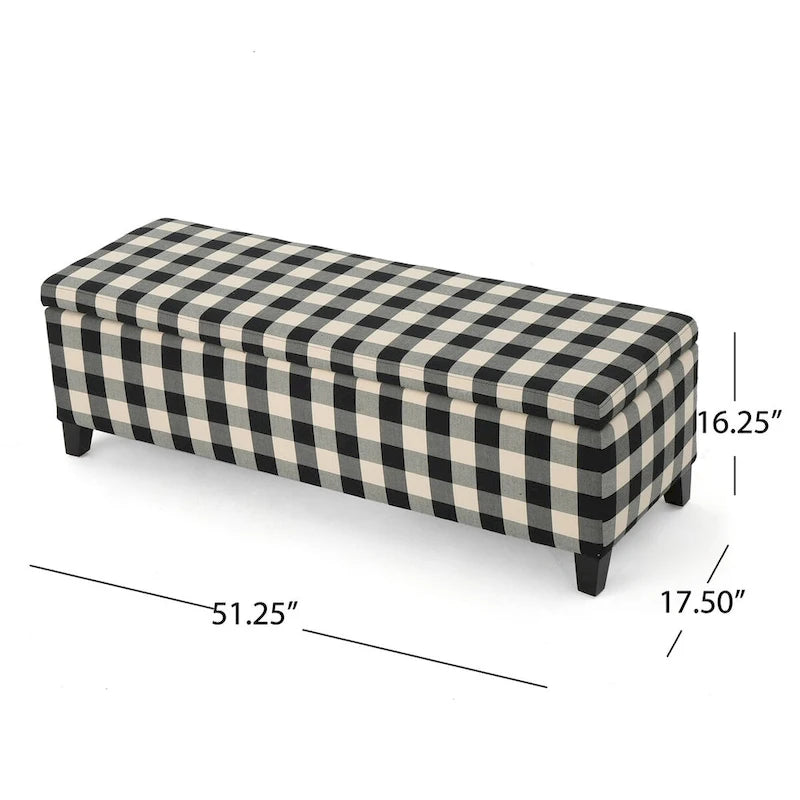 Banc Ottoman de Rangement Rembourré