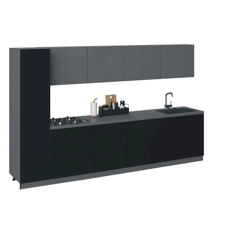 Ensemble de meubles de cuisine modernes – 3,35 m de large, 135x24