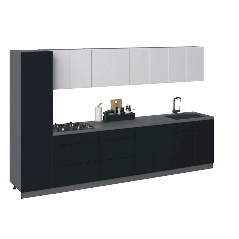 Ensemble de meubles de cuisine modernes – 3,35 m de large, 135x24