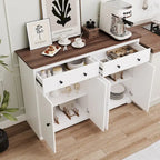 Buffet de rangement avec 2 tiroirs et 4 portes