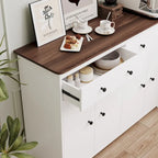 Buffet de rangement avec 2 tiroirs et 4 portes